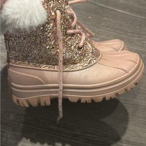 London Fog Sparkly Pink Kids Boots